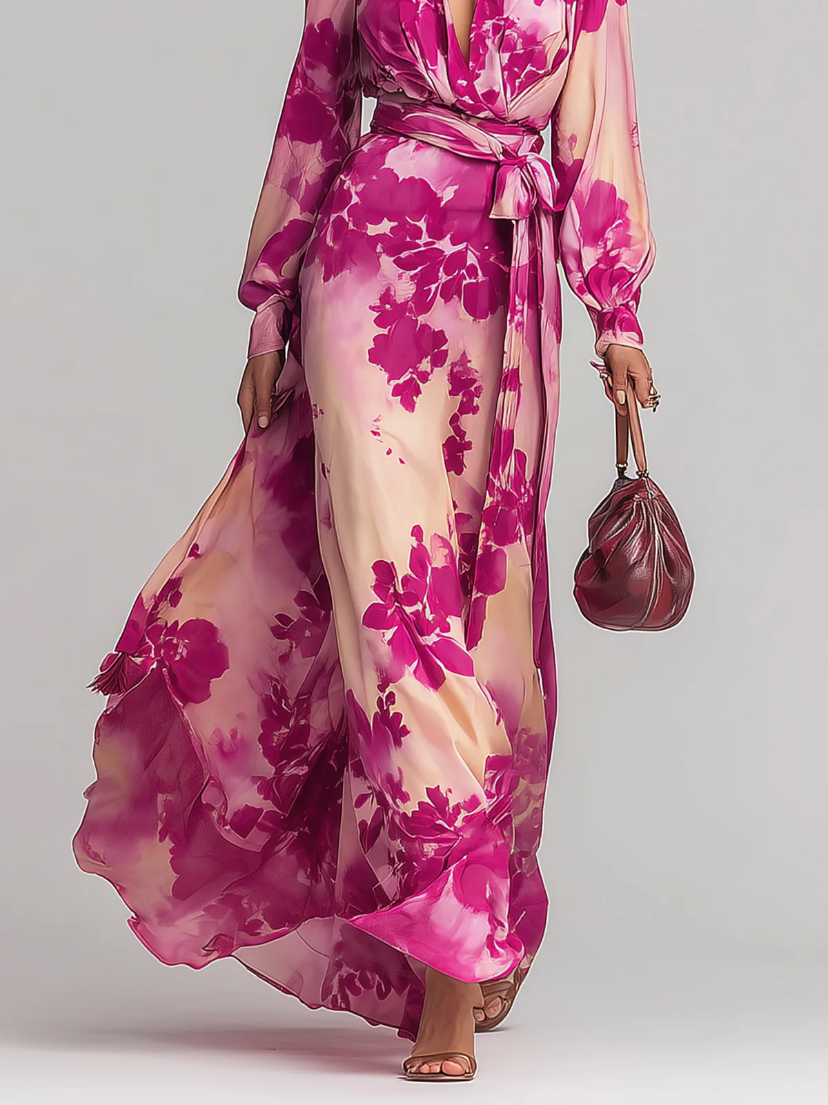 Olivia™ | Elegant Floral Maxi Dress