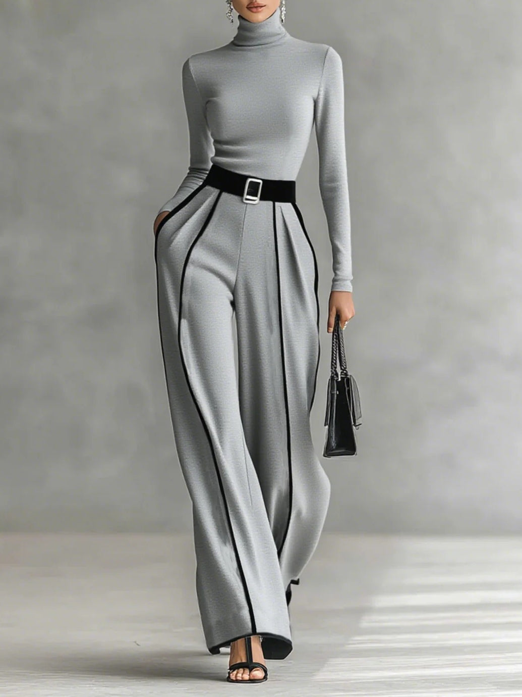 Arya™ | Chic Turtleneck Pants Set