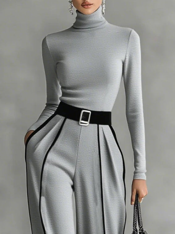 Arya™ | Chic Turtleneck Pants Set