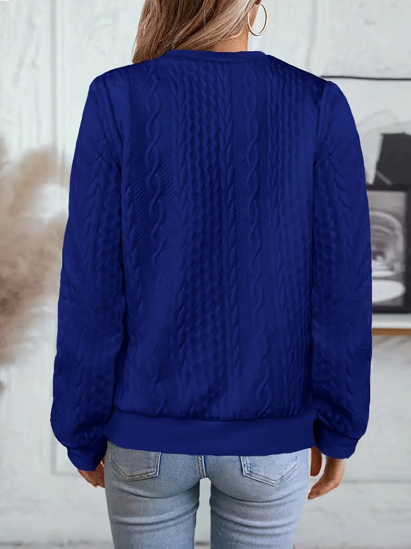 Elvarine™ | Textured Zip-Up Bomber Jacket