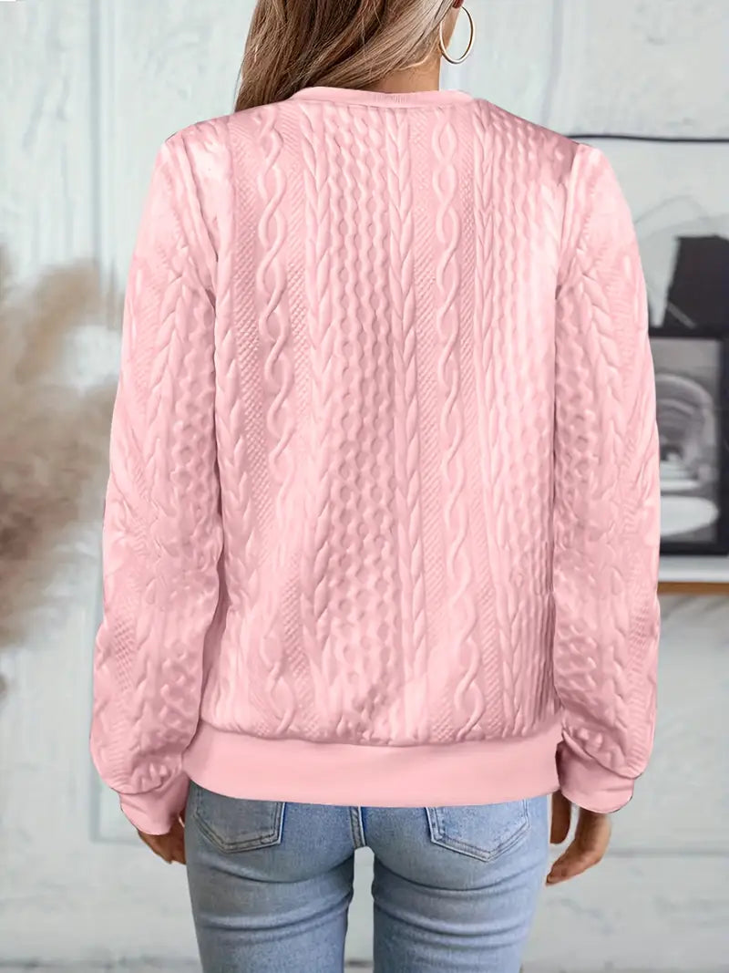Elvarine™ | Textured Zip-Up Bomber Jacket