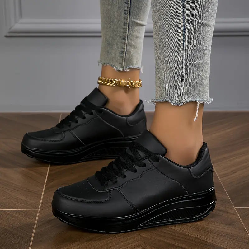 Sable - Lace Up Platform Sneakers Casual Fit