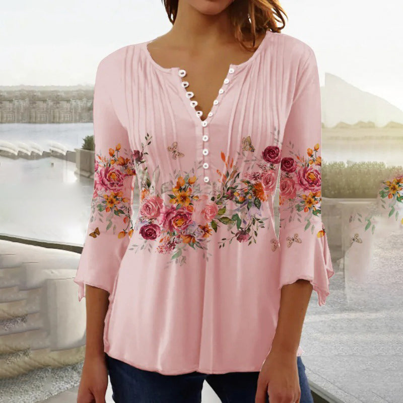 Devika - Floral Print Blouse