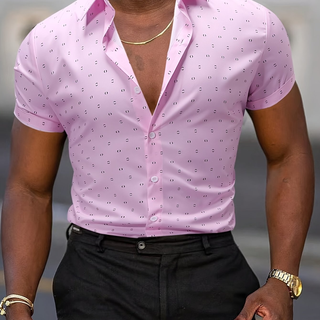 Rowen - Soft-Touch Printed Short-Sleeve Shirt