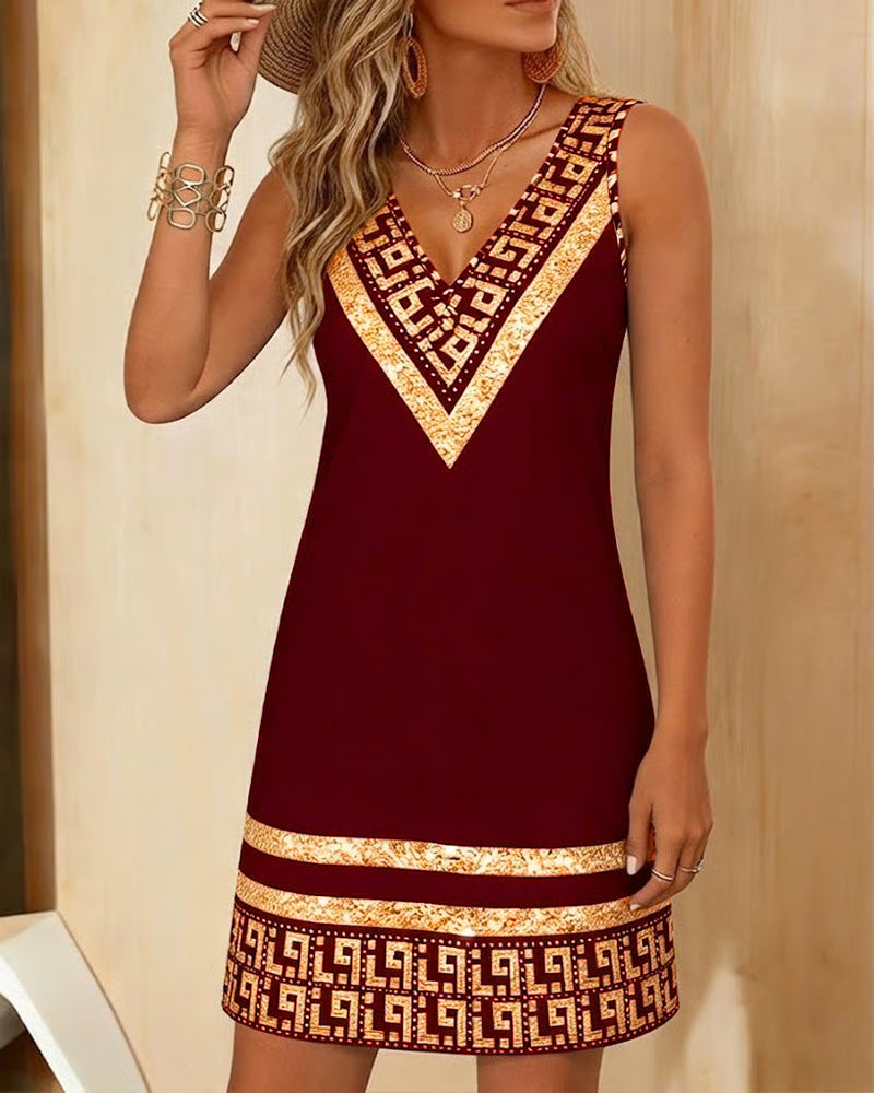 Udelia - Summer Mini Dress Sleeveless