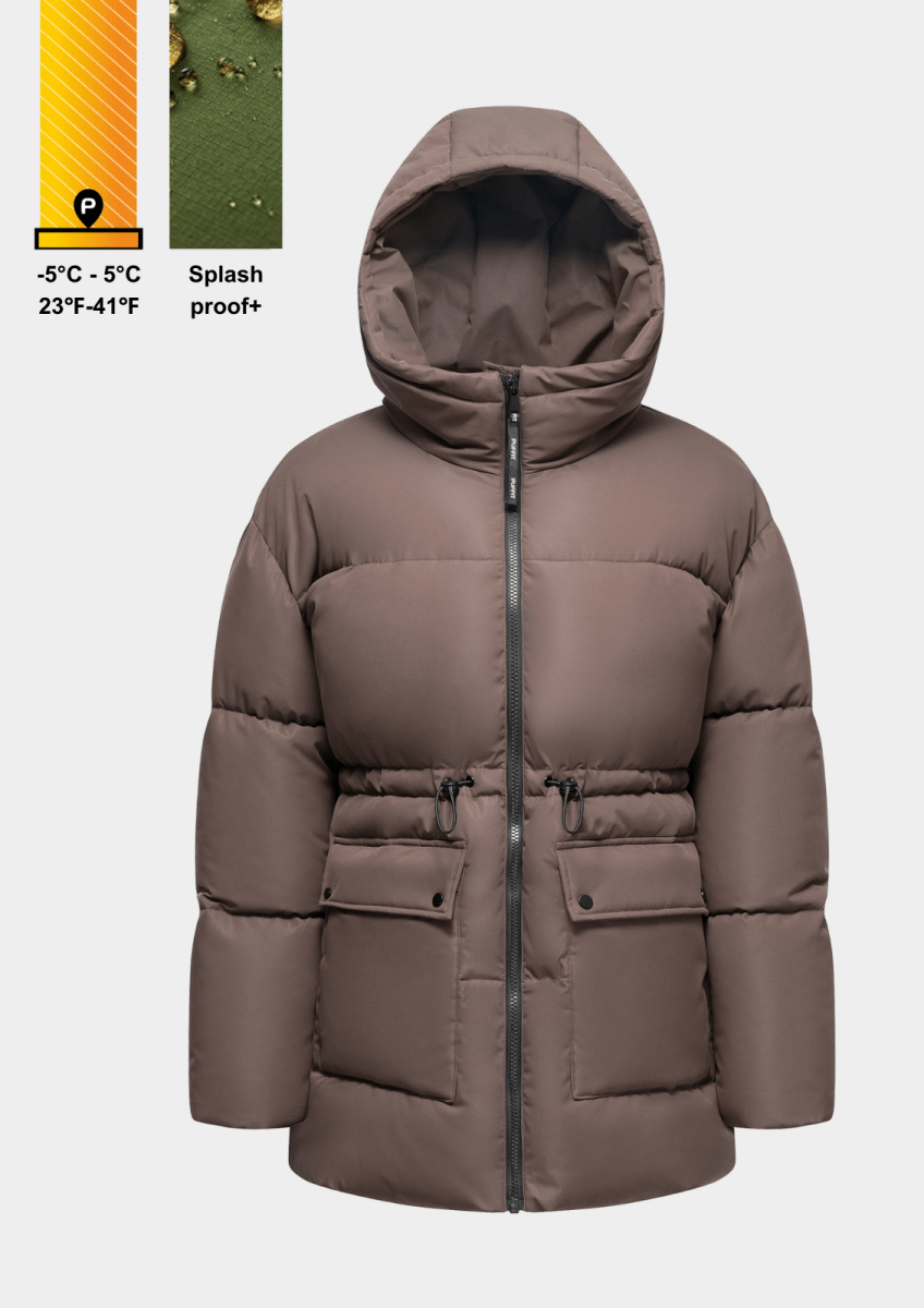 EVA | HOODED PUFFER JACKET SPLASHPROOF