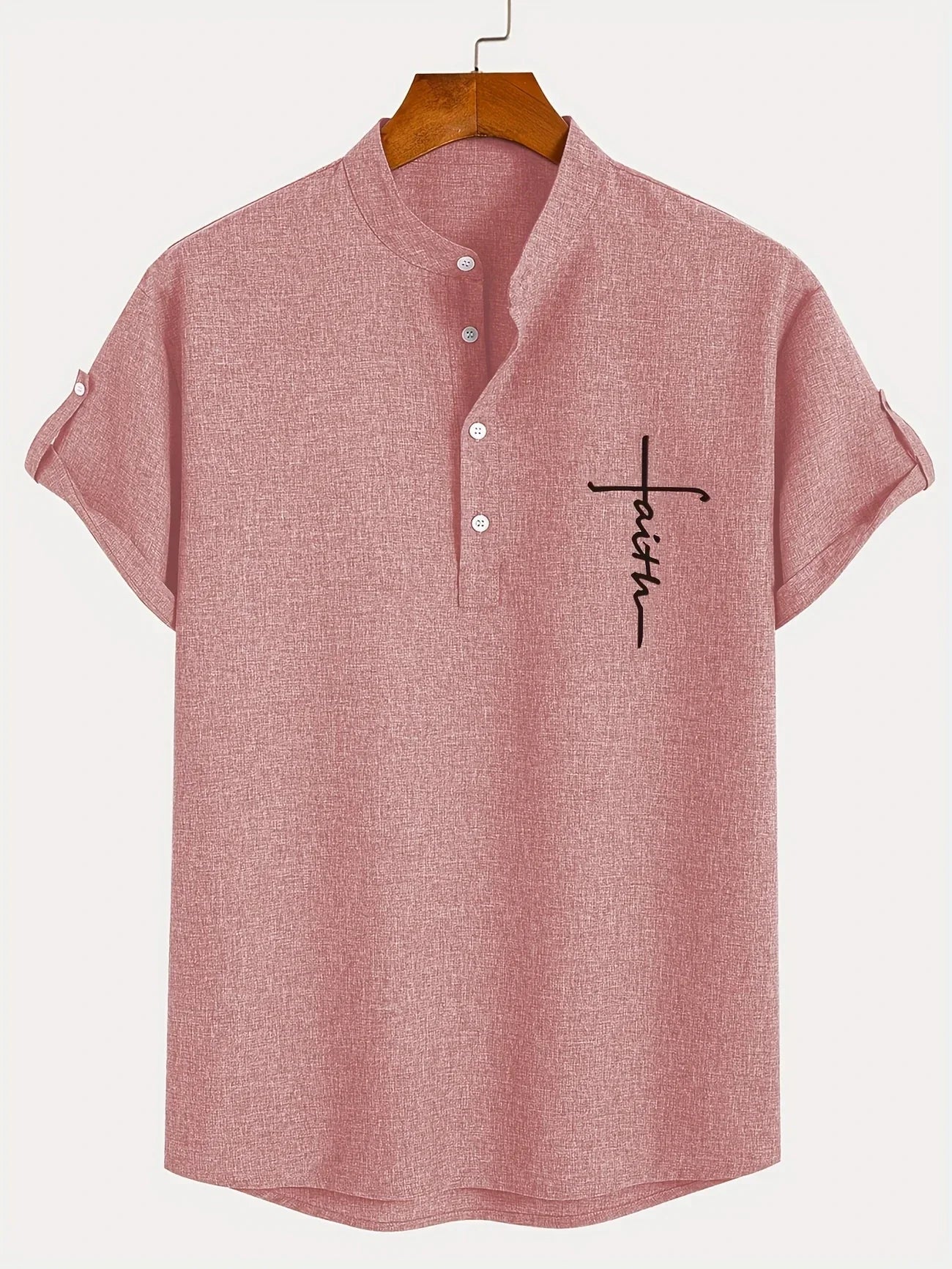 Harlan - Textured High-Collar Shirt