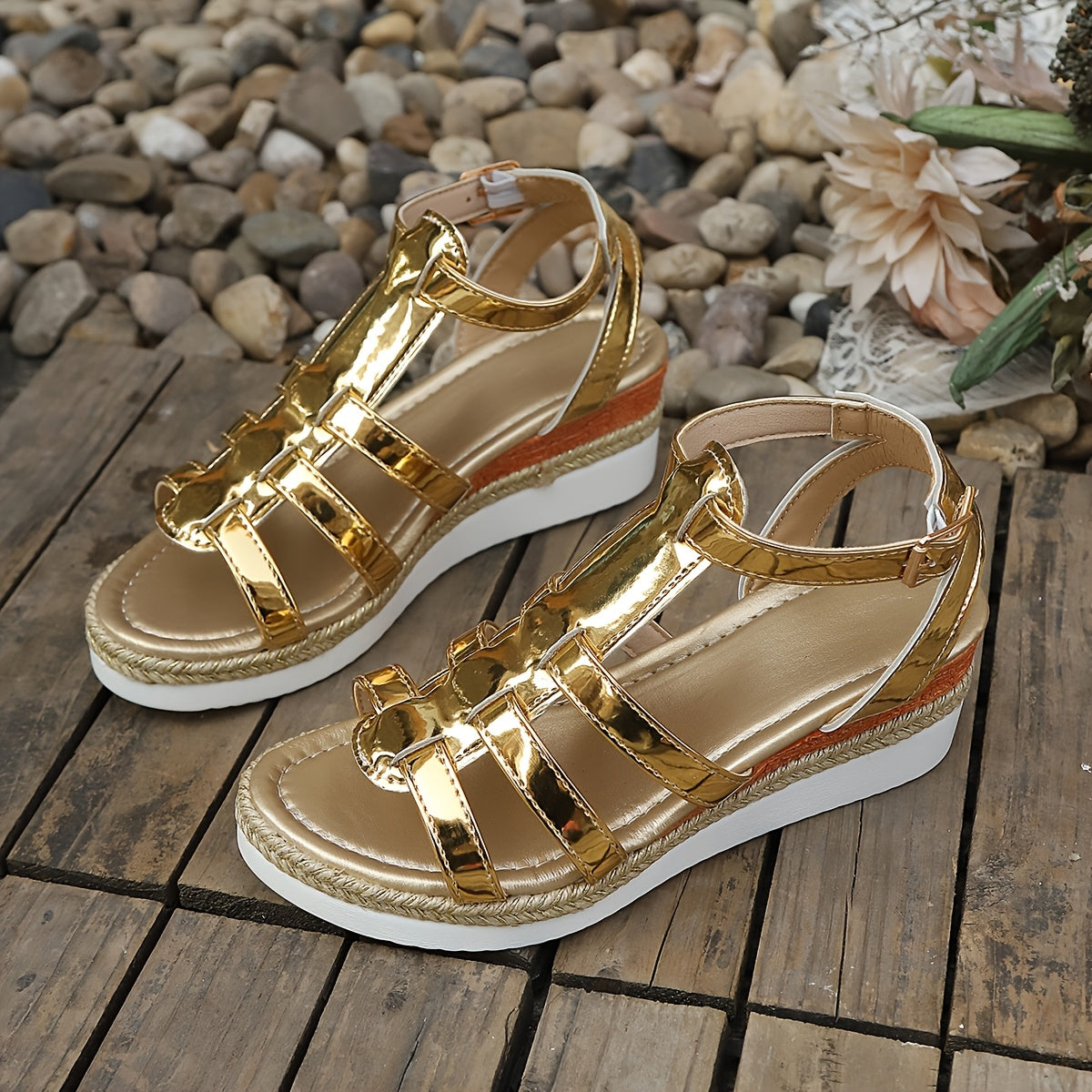 Savannah | Hollow Wedge Sandals