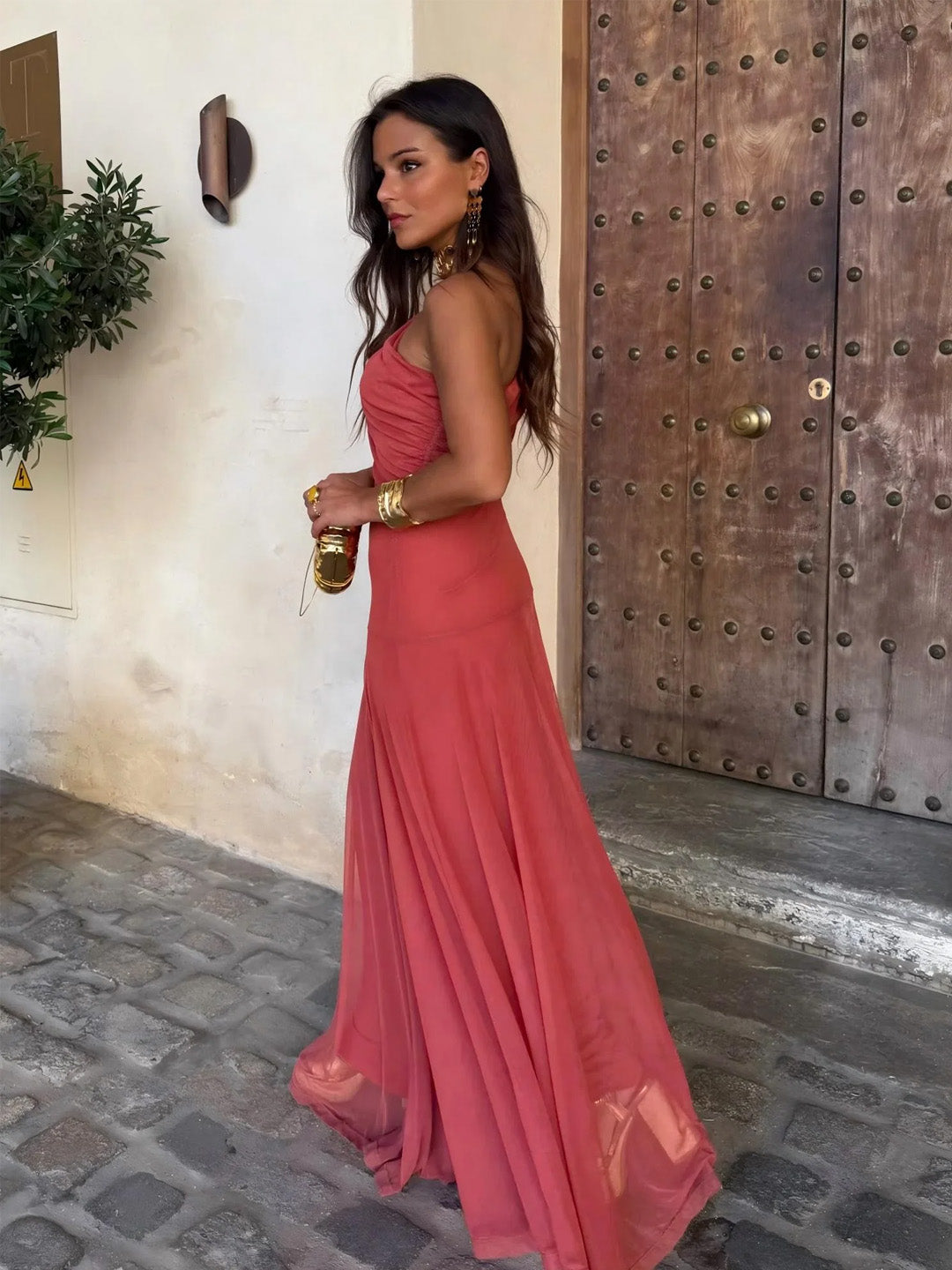 Briallen - Soft-Touch Off-Shoulder Dress