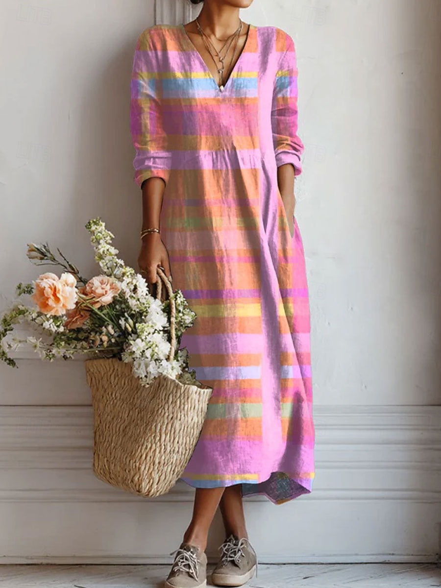 Sara™ | Three-Quarter Sleeve Shift Dress