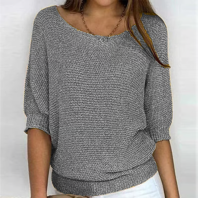 Fiora - Breathable 3/4-Sleeve Sweater