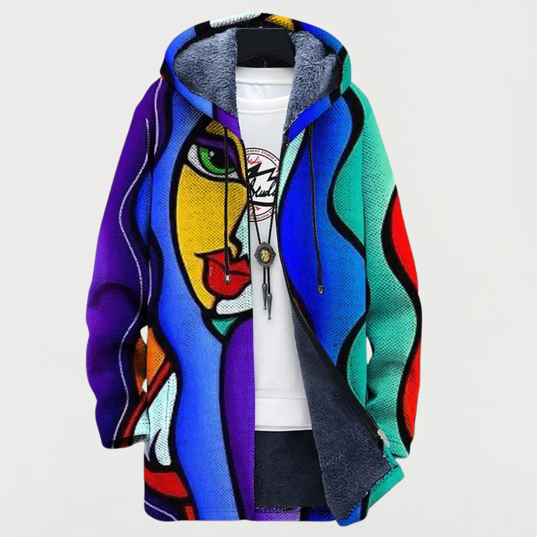 Flaminia - art -inspired cardigan