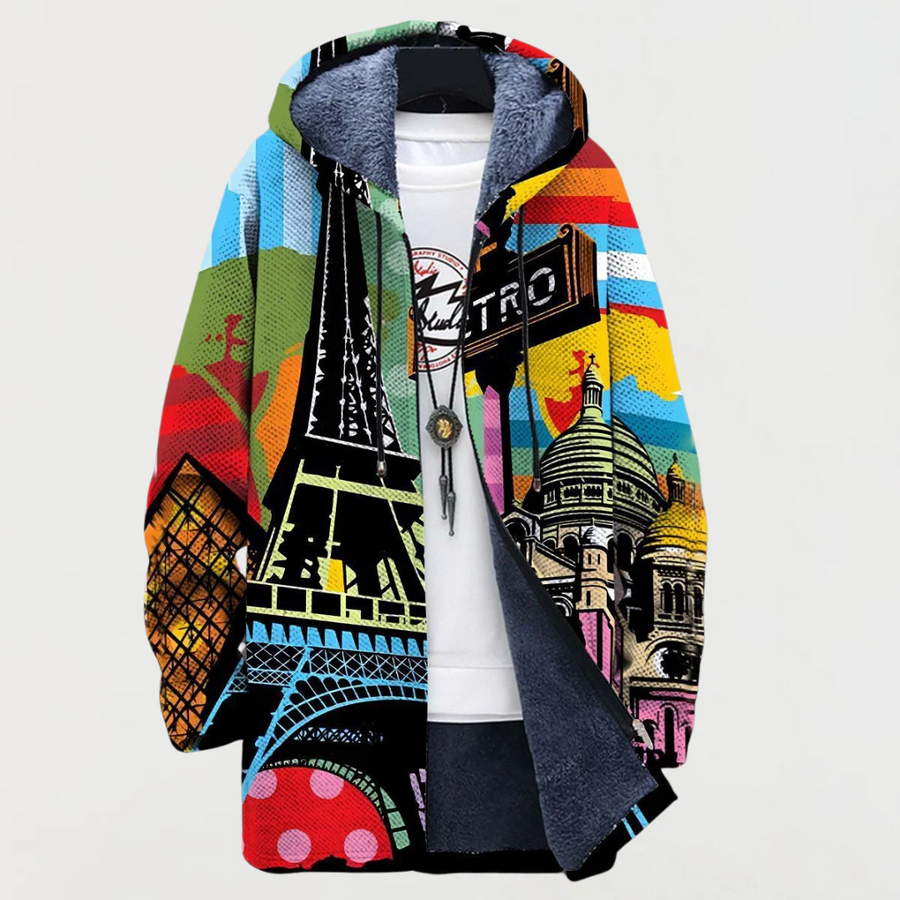 Evelina - art -inspired cardigan