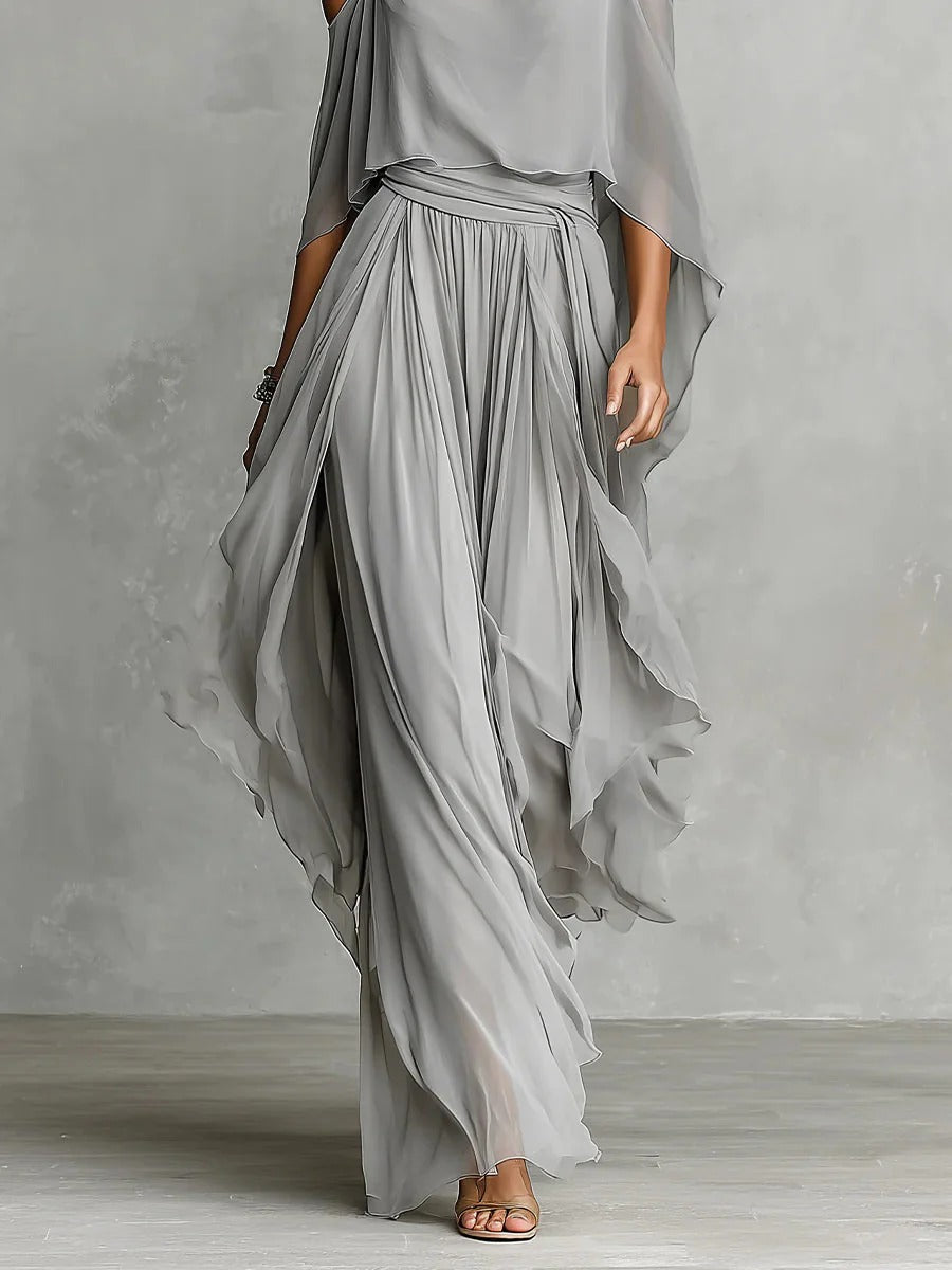 Iridessa - Airy Off-Shoulder Two-Piece Set