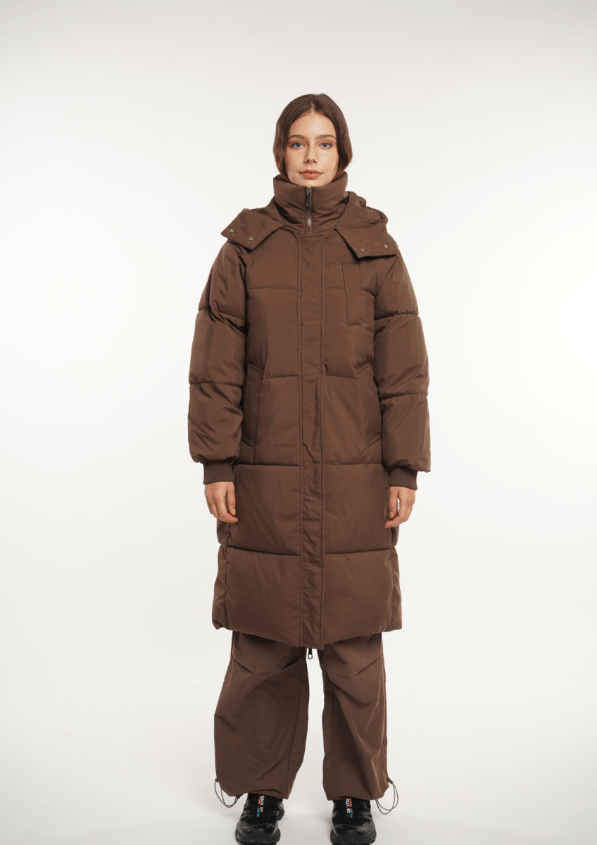 LUNA | HOODED LONG PUFFER JACKET