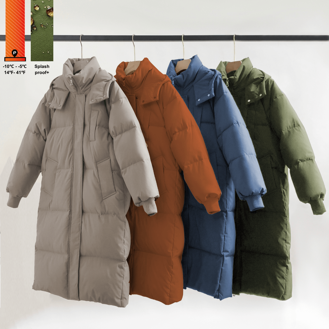 LUNA | HOODED LONG PUFFER JACKET