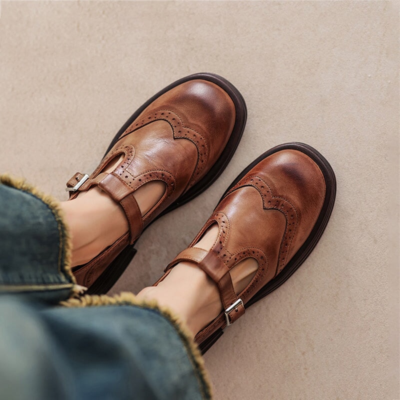 Elvara | Elegant Mary Jane in Leather
