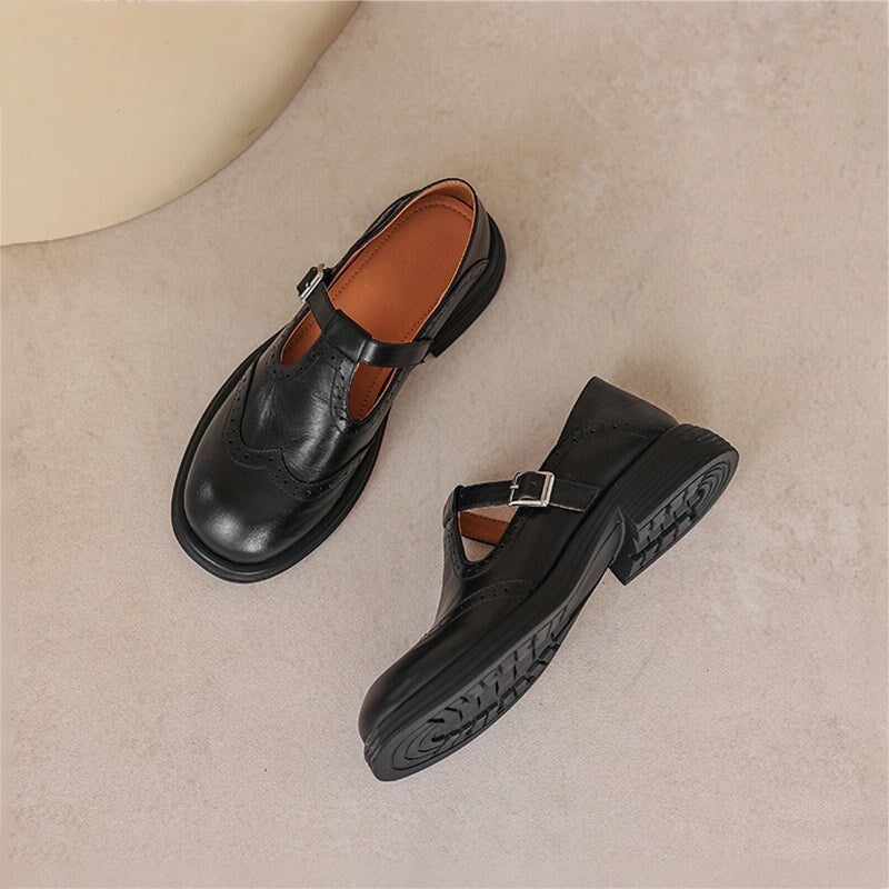 Elvara | Elegant Mary Jane in Leather
