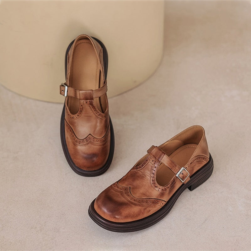 Elvara | Elegant Mary Jane in Leather