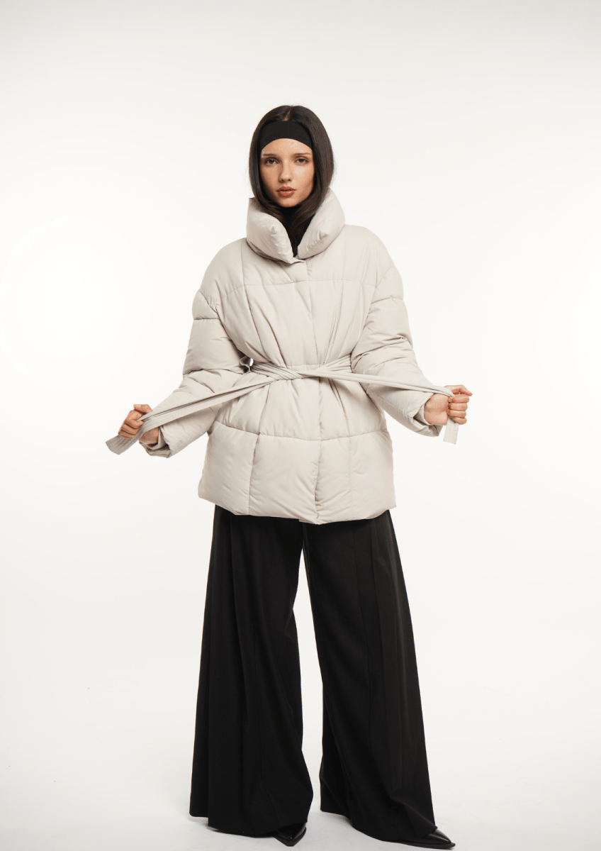 NOVA | MID LENGTH BELTED PUFFER JACKET