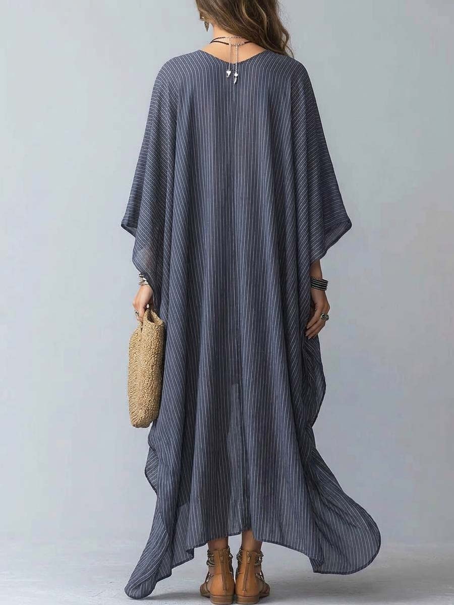 Women's Floral Art Casual Comfortable Cotton Linen Dress