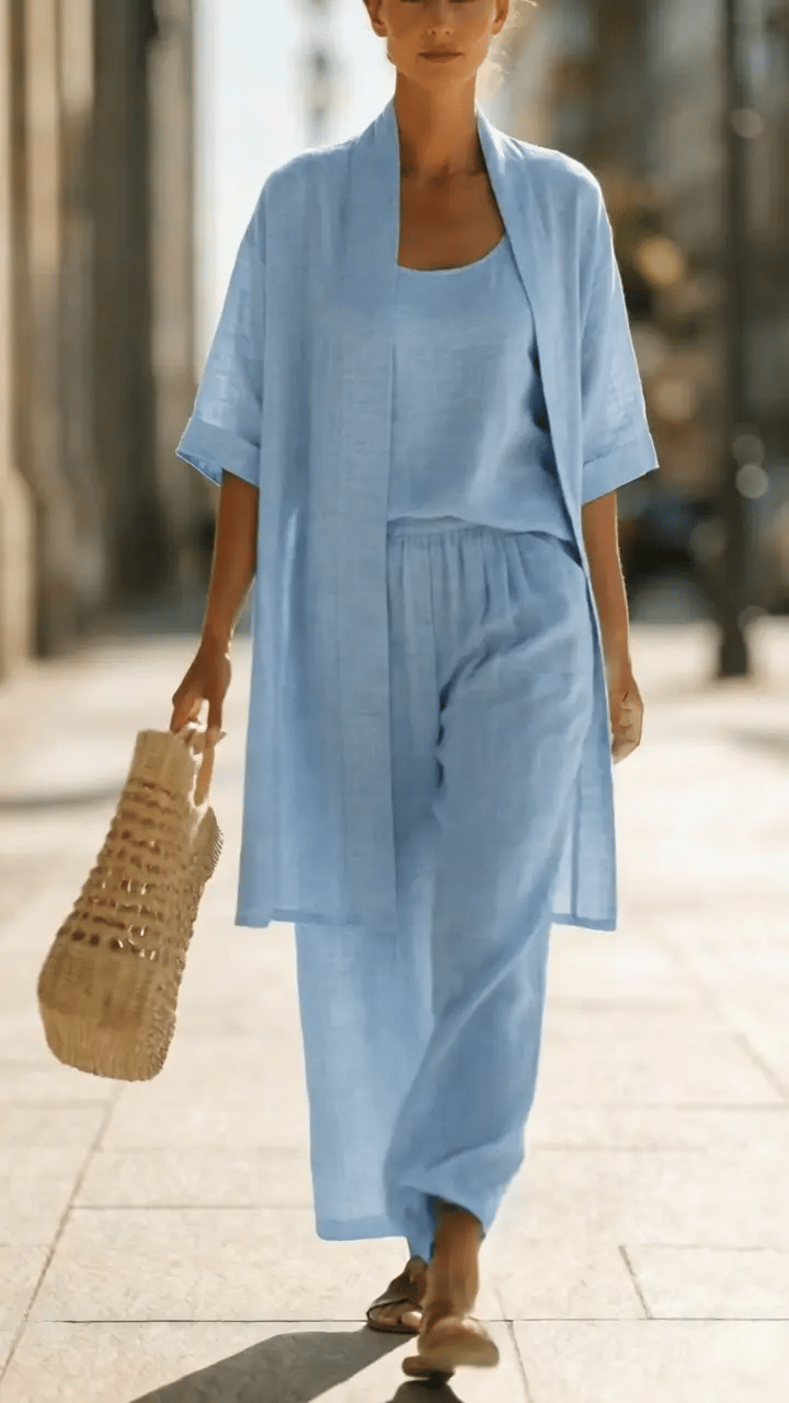 Ulyssia - Breezy Linen Three-Piece Set