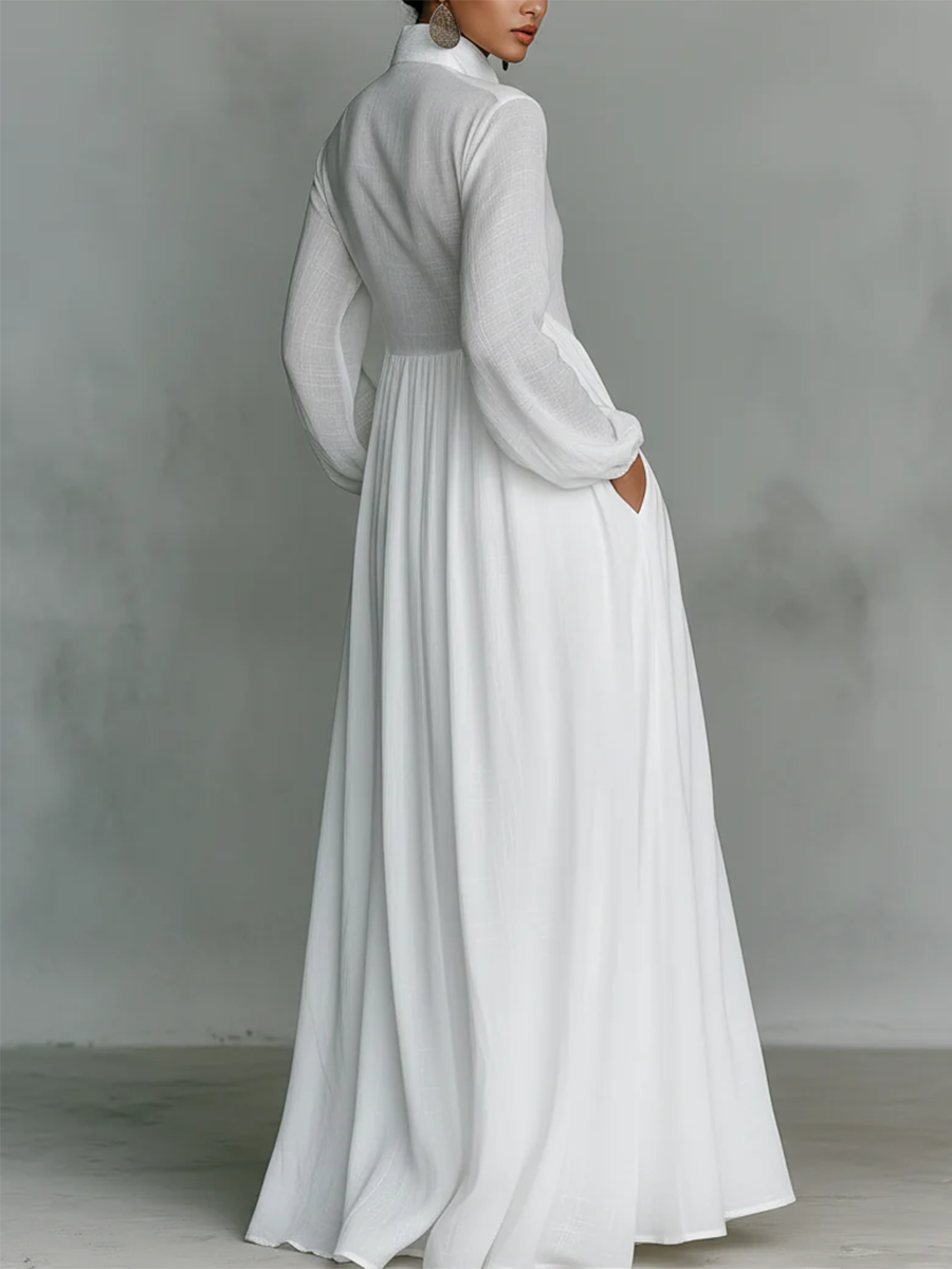 Elegant Romantic Vacation Maxi Dress