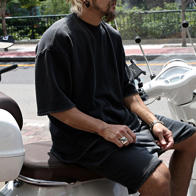 Eamon - Oversized Casual T-Shirt & Shorts Set
