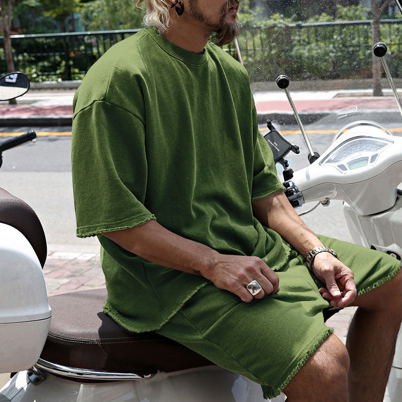 Eamon - Oversized Casual T-Shirt & Shorts Set
