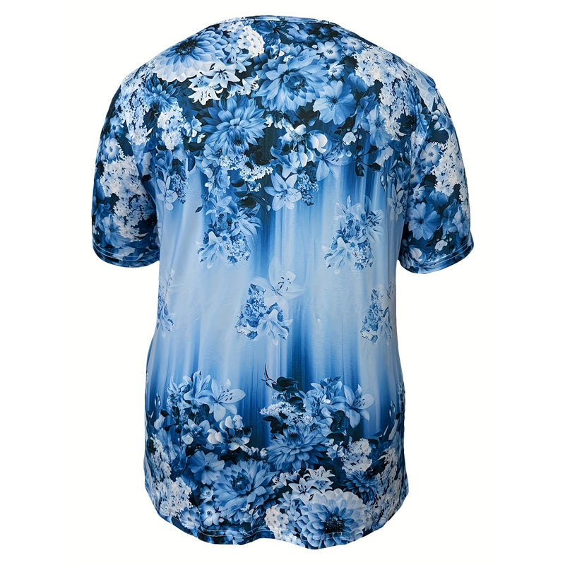 Briala - Floral V-Neck Blouse