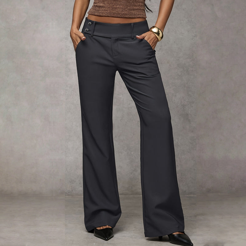 Nylah - Tailored Flared Suit Trousers
