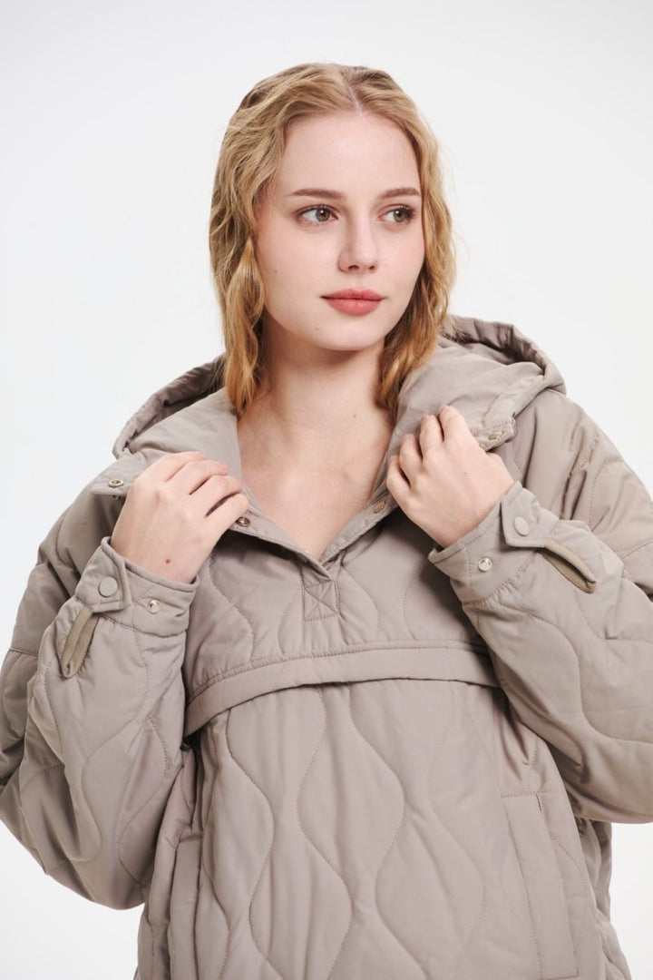 WILLOW | QUILTED WATER REPELLENT HOODED JACKET